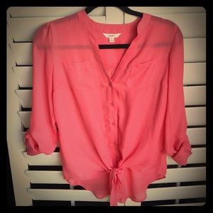 Front knot, Lace back blouse